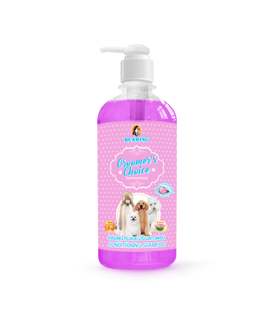 แชมพูผสมครีมนวดสำหรับสุนัข BEARING สูตร GROOMER’S CHOICE ขนาด 450ML กลิ่น BUBBLE GUM_0